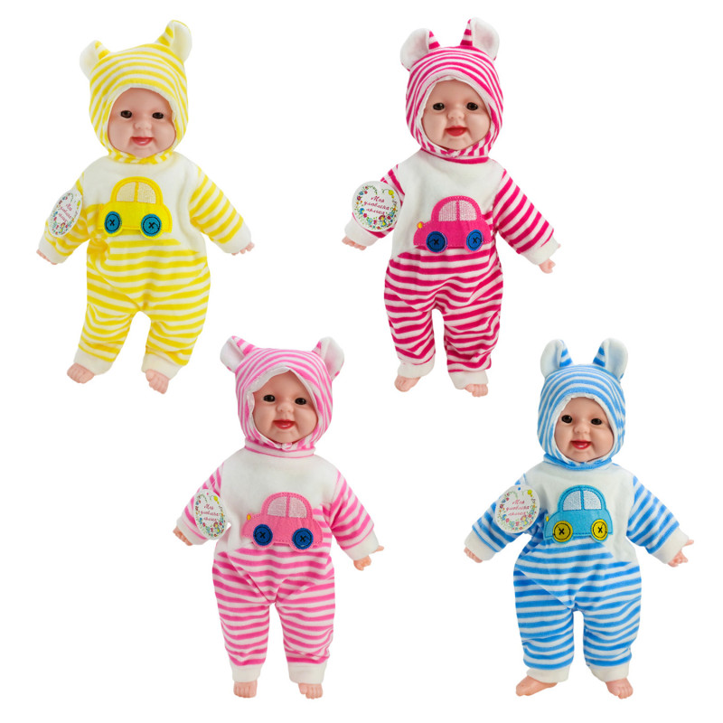 Пупс муз.4 види,батар., м'яконабивна, п/е , 35см /60/