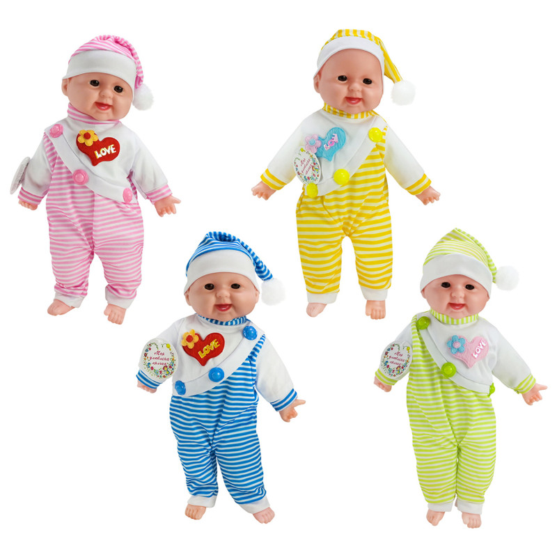 Пупс муз. 4 види,батар., м'яконабивна, п/е ,35см /60/