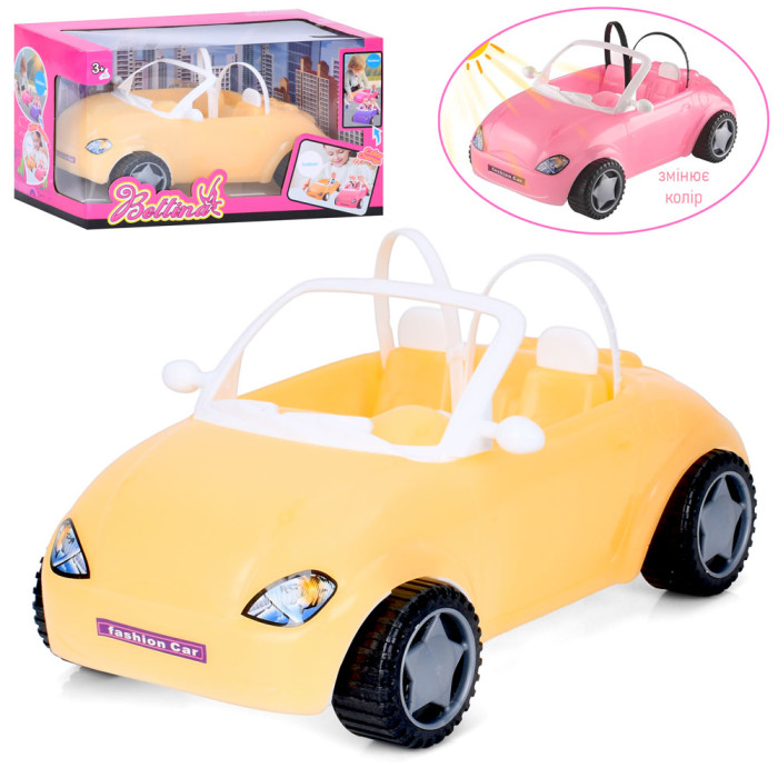 Машинка для ляльки 29см, на сонці змінює колір, в кор-ці, 34,5-20-19см /18/