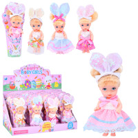 Лялька 11см,  кор-ці, (4види) /6/96/16шт в кор. 35,5-17,5-19см