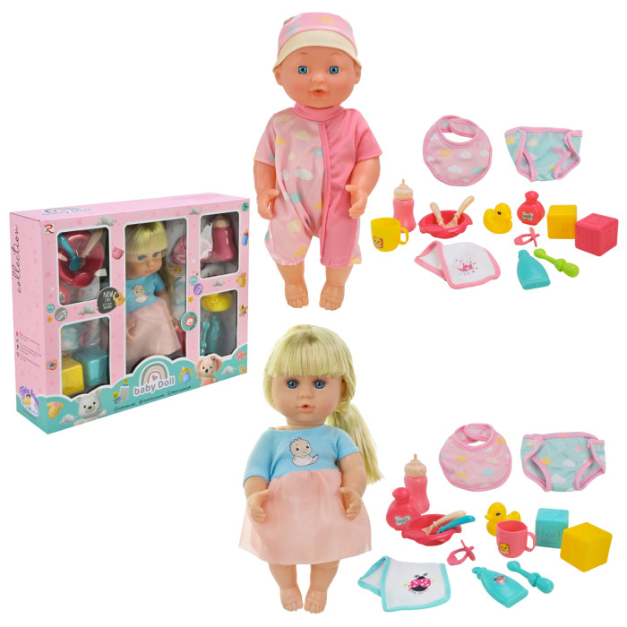 Набір іграшковий мікс 2 види, пупс, аксес кор.40*10*33см /18-2/