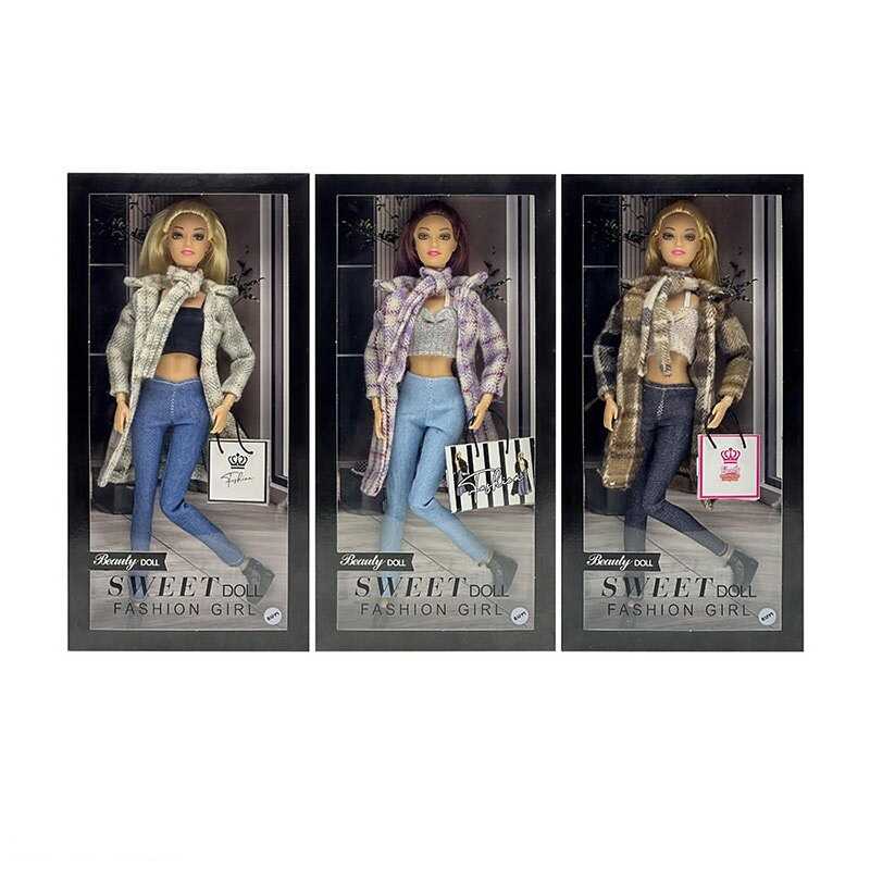 Лялька  3 види, висота 30 см, шарнірні суглоби, аксесуари, в кор.,  МІКС ВИДІВ  /120-2/