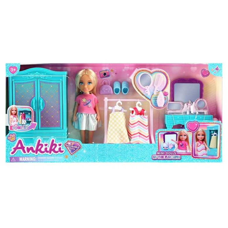 Лялька висота: 13 см, меблі, аксесуари, одяг, взуття, в кор.  /48/