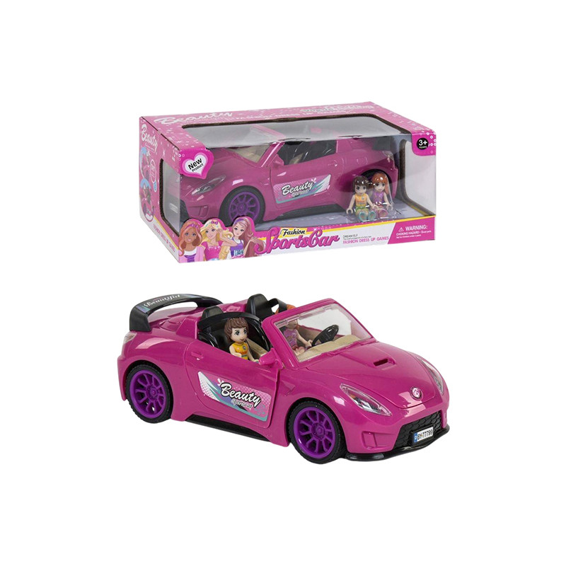 Машина для ляльок озвучена, зі світлом, в кор.28,5x18x12 см YG Toys /36/