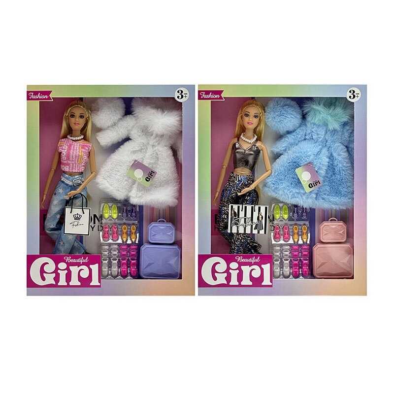 Лялька  2 види, висота 30 см, шарнірні суглоби, аксесуари, в кор.,  МІКС ВИДІВ  /72-2/