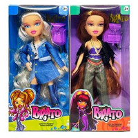 Лялька 2 види, висота 25.5 см, знімний одяг, шарнірні кінцівки, рюкзак, в кор. /144-2/