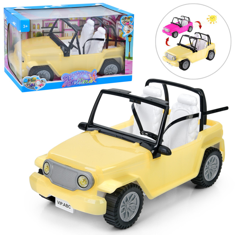 Машинка для ляльки 33см, змінює колір, в кор-ці, 36-22-19,5см /18/