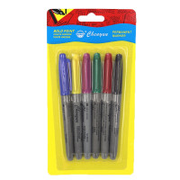 Набор маркеров малых 6цв 1шт/этик