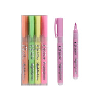 Набір текстовиділювачів з глітером 4 шт