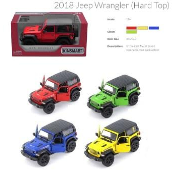 Модель джип JEEP WRANGLER 5'' KT5412WB hard top метал.інерц.відкр.дв.4кол.кор./96/