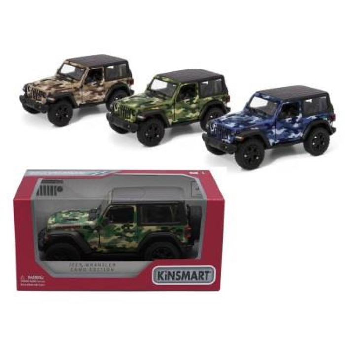 Модель джип JEEP WRANGLER 5'' KT5420WB Military hard top метал.інерц.відкр.дв.3кол.кор./96/