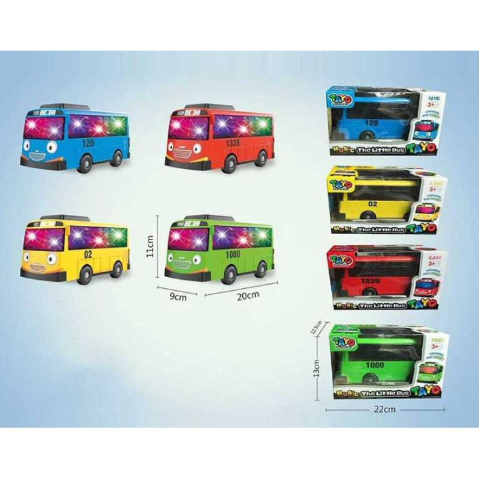 Автобус 4 види, в кор,  МІКС  /72-2/