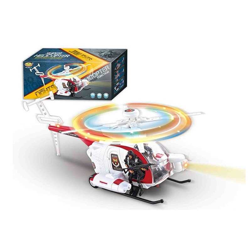 Гелікоптер  звук, підсвічування, колесо вільного ходу, автоматичне обертання лопастей, в кор. /48-2/