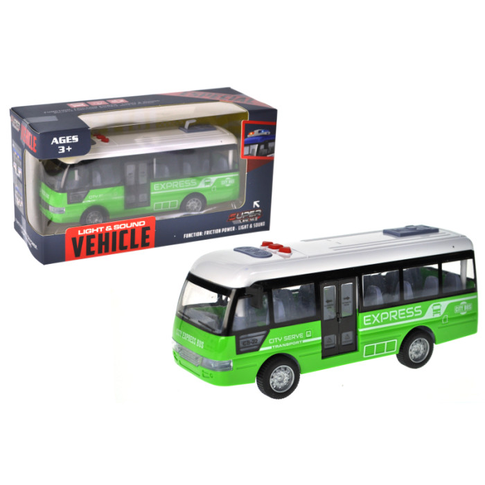 Автобус інерційний озвучений, зі світлом, в кор.23x9x12 см YG Toys /84/