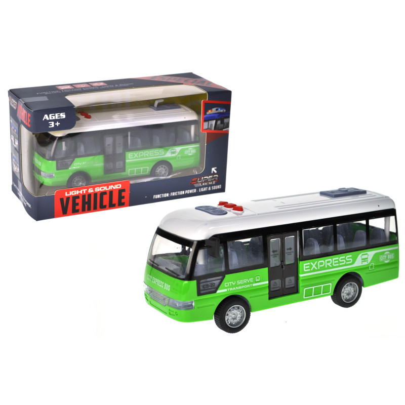 Автобус інерційний озвучений, зі світлом, в кор.23x9x12 см YG Toys /84/