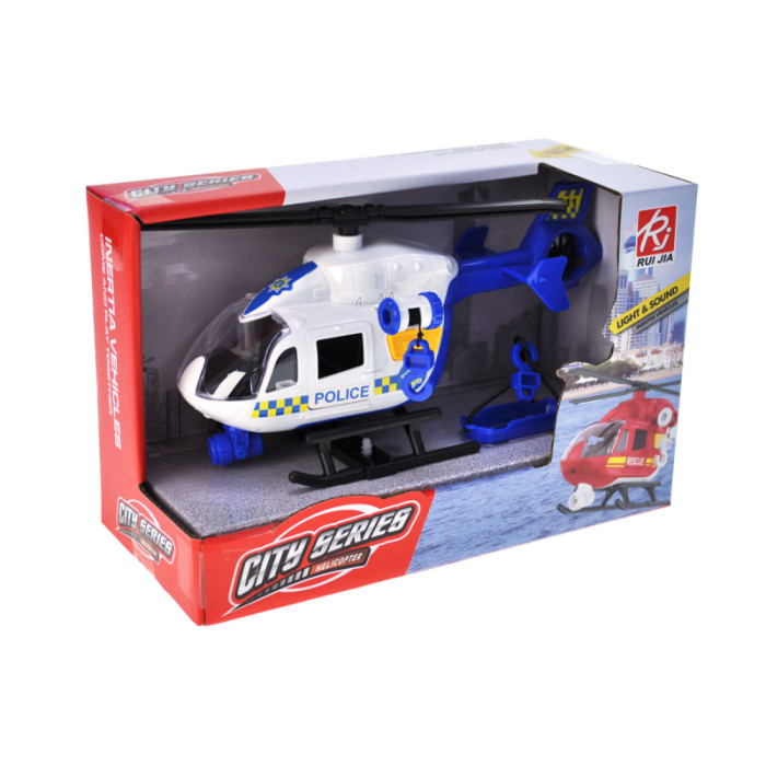 Вертоліт інерційний озвучений, зі світлом, в коробці р.23x10,5x15 см /48/