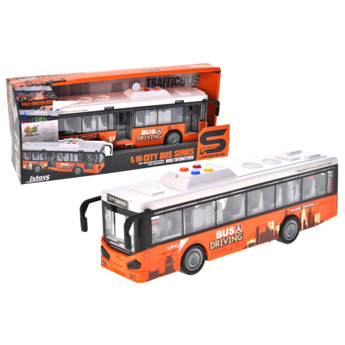 Автобус інерційний, озвучений, зі світлом, в кор.33*9,5*13,5см /48/