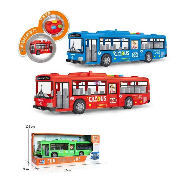 Автобус 3 кольори, в кор., МІКС ВИДІВ  /48-2/