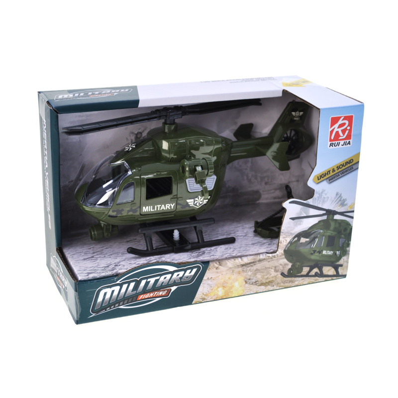 Вертоліт інерційний озвучений, зі світлом, в коробці р.23x15x10,5 см /48/ Вертоліт інерційний озвучений, зі світлом, в коробці р.23x15x10,5 см /48/