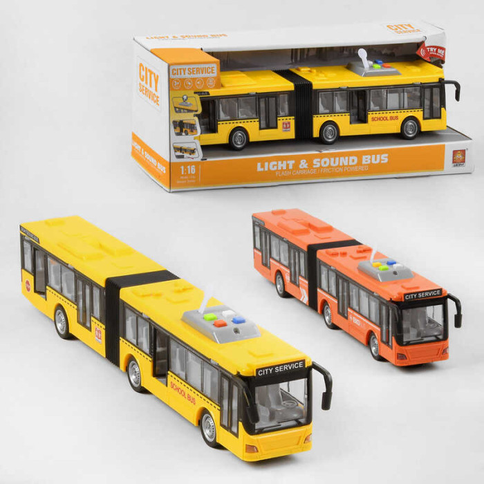 Автобус WY913AB інерц.муз.світ.відкр.дв.2кол.кор.48*10,5*16,5 /18/