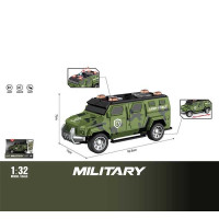 Джип інерція, світло, звук, масштаб 1:32, гумові колеса, в кор. /96/