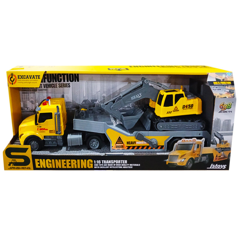 Машина евакуатор інерційна озвучена, зі світлом, в кор.52,5x12,5x18 см YG Toys /18/