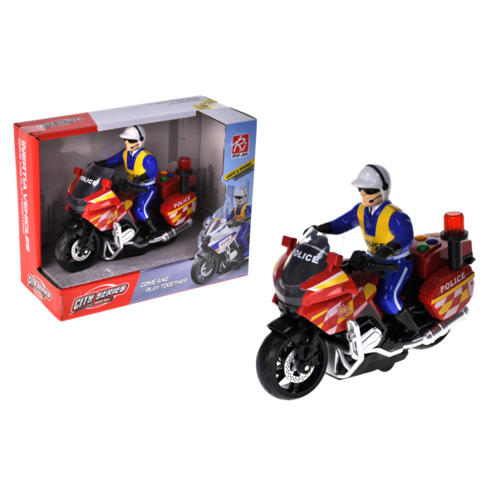 Мотоцикл інерційний озвучений, зі світлом, в кор.23x10,5x18 см YG Toys /48/