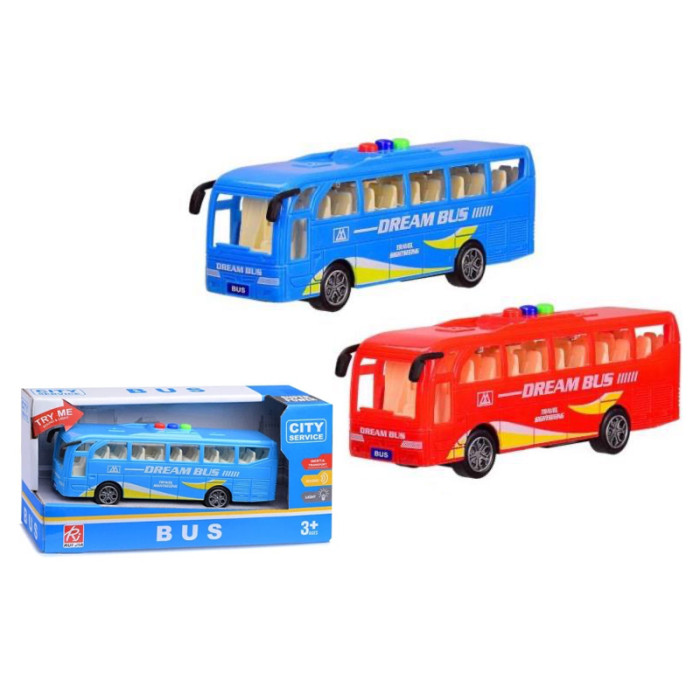 Автобус інерційний, озвучений, зі світлом в кор. /96/