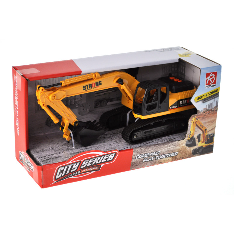 Екскаватор озвучений, зі світлом, в кор. YG Toys /48/ Екскаватор озвучений, зі світлом, в кор. YG Toys /48/