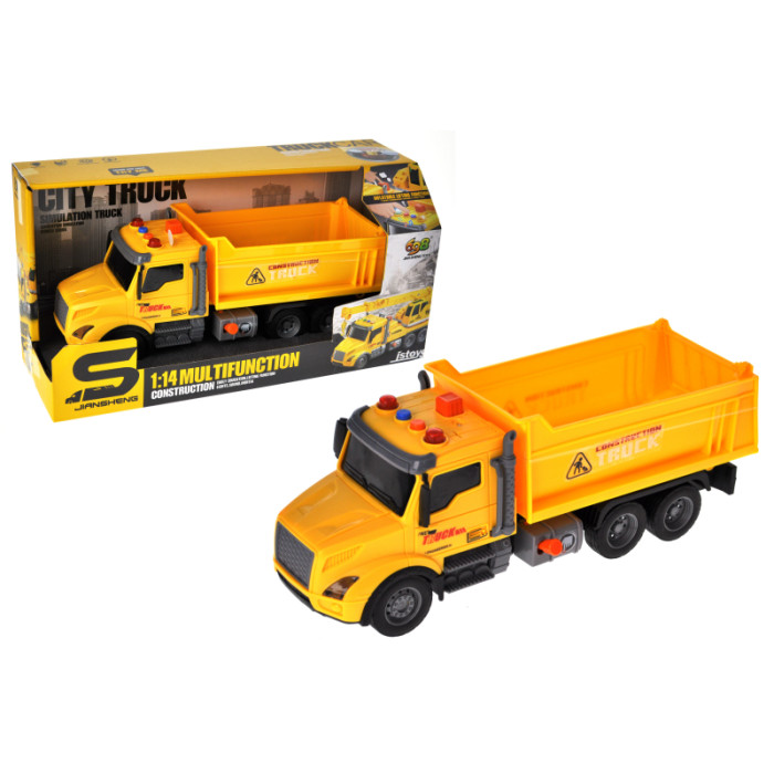 Машина вантажівка інерційна озвучена, зі світлом, в кор.34,5x13x18 см YG Toys /36/