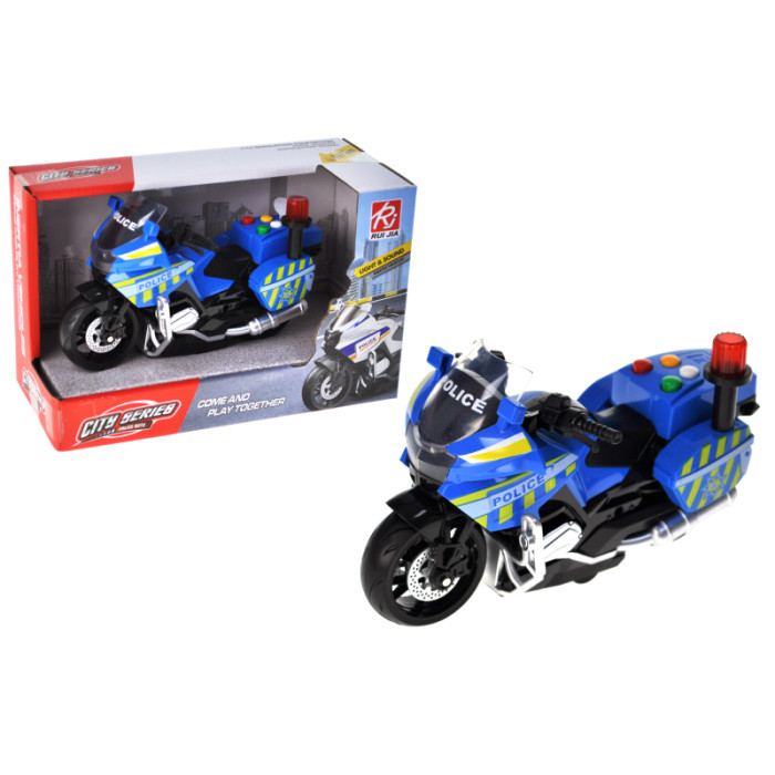 Мотоцикл інерційний озвучений, зі світлом, в кор.23x10,5x18 см YG Toys /48/