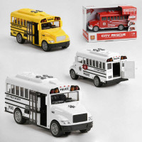 Автобус 3 кольори, підсвічування, звук, інерція, в кор., МІКС ВИДІВ /48/ Автобус 3 кольори, підсвічування, звук, інерція, в кор., МІКС ВИДІВ /48/