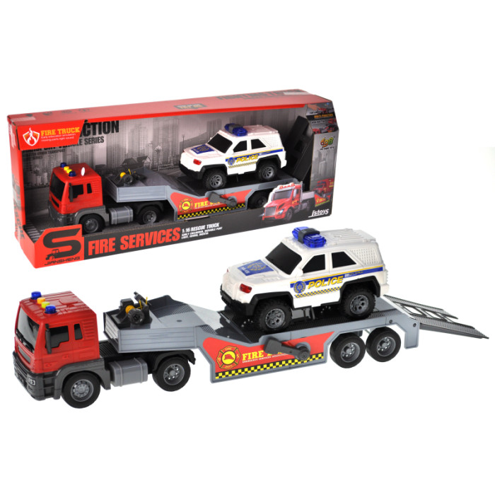 Машина автовоз інерційна озвучена, зі світлом, в кор.52,5x12,5x18 см YG Toys /18/