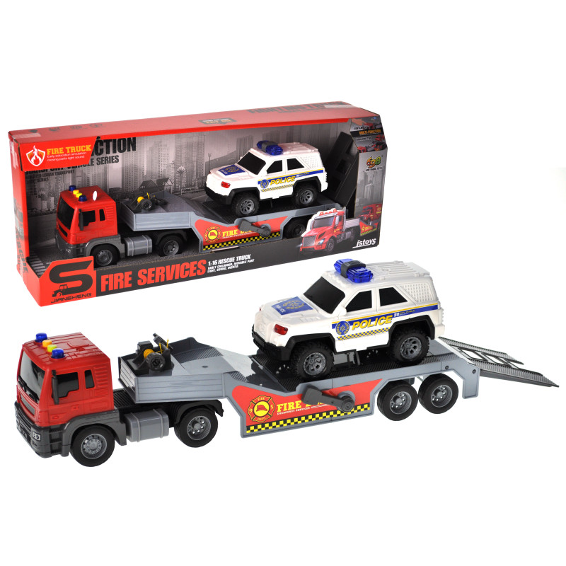 Машина автовоз інерційна озвучена, зі світлом, в кор.52,5x12,5x18 см YG Toys /18/