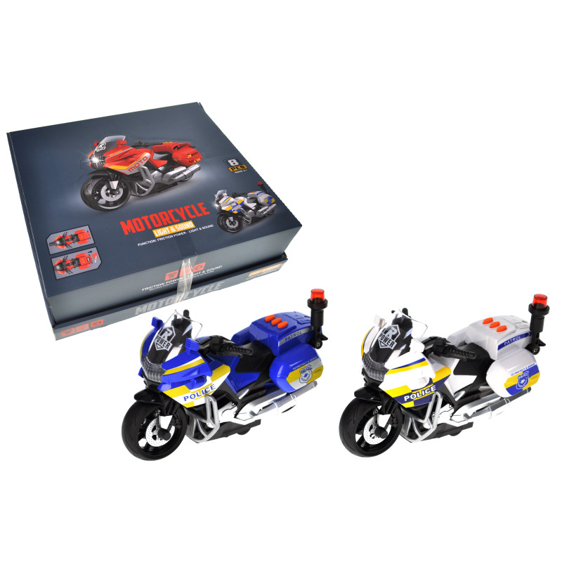 Мотоцикл інерційний озвучений, зі світлом,  YG Toys /12/96/8шт в кор.38,5x11,8x35 см