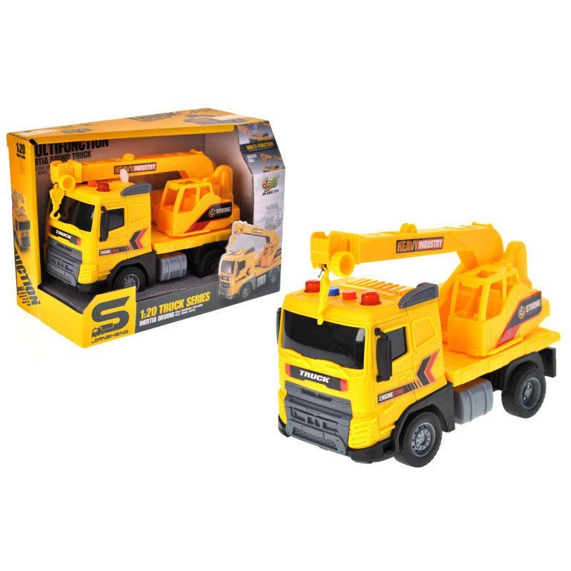 Вантажівка кран інерційна, озвучена, зі світлом, в кор.23x12x16см YG TOYS /48/ Вантажівка кран інерційна, озвучена, зі світлом, в кор.23x12x16см YG TOYS /48/