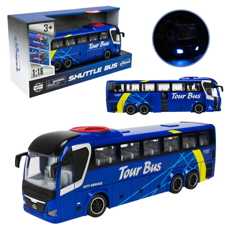 Автобус інерційний батар. світло, звук, р-р іграшки 27.5*6*7.5 см у кор. 32*11.5*18.5 см /24/