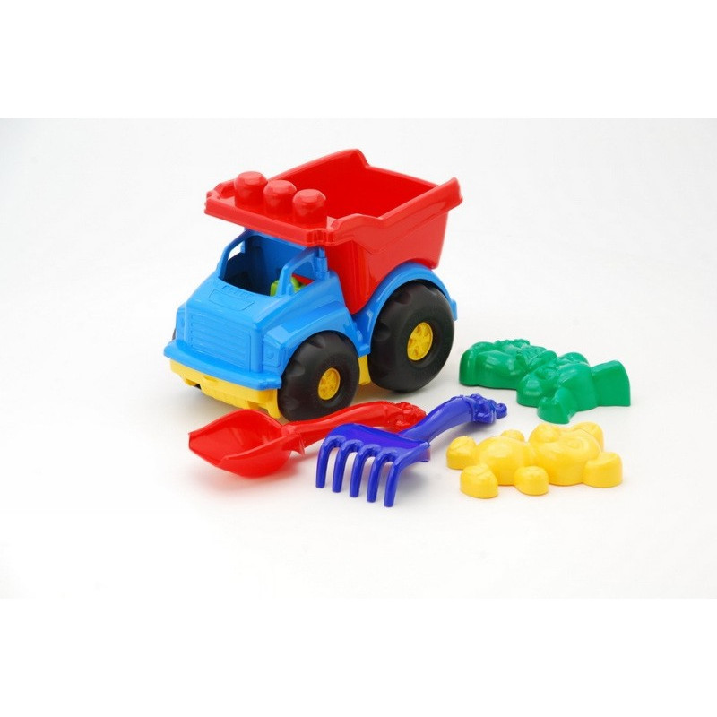 Машина Тотошка самосвал №2 (лопатка+грабли+2паски) ДС /24/