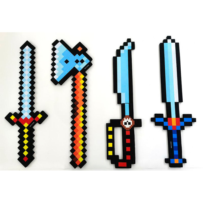 Меч MK, EVA, 60,5-19,5-2см, 4 види (1вид-топор) /60/