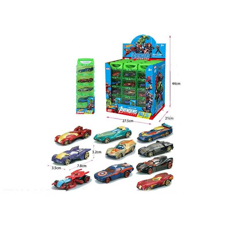 Машина металопластиковий корпус, по 5 машинок, бокси, в кор, /8/96/12шт в кор.