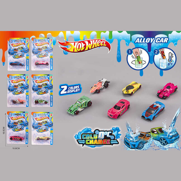 Машинка 6 видів, на листі, МІКС ВИДІВ /480-2/