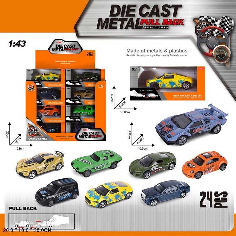 Машина, металопластиковий корпус, інерційний механізм, в кор. /16/384/24шт в кор.