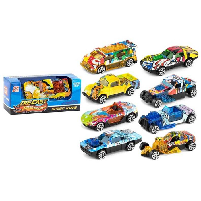 Машинка 8 видів, металопластик, в кор  МІКС /1080-3/