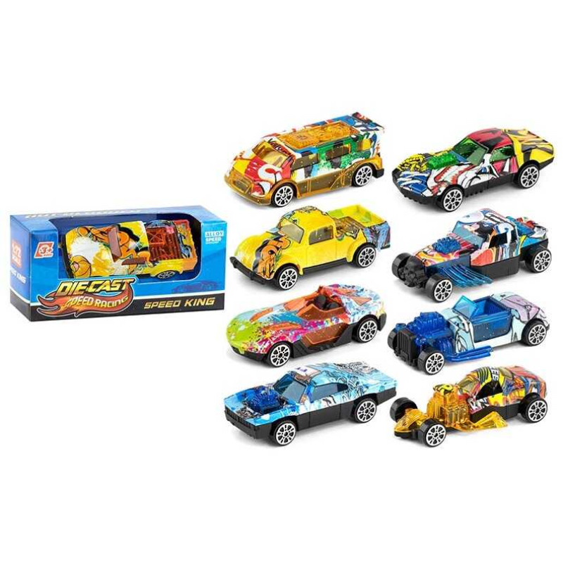 Машинка 8 видів, металопластик, в кор  МІКС /1080-3/