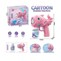 Пістолет з мильними бульбашками підсвічування, автоматичний принцип роботи, на батарейках, пляшка з мильним розчином, в кор. /48/