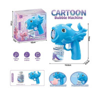 Пістолет з мильними бульбашками підсвічування, автоматичний принцип роботи, на батарейках, пляшка з мильним розчином, в кор. /48/