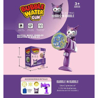 Пістолет з мильними бульбашками автоматичний принцип роботи, 2 насадки, пляшечка з мильною рідиною, таця, в кор.  /72-2/