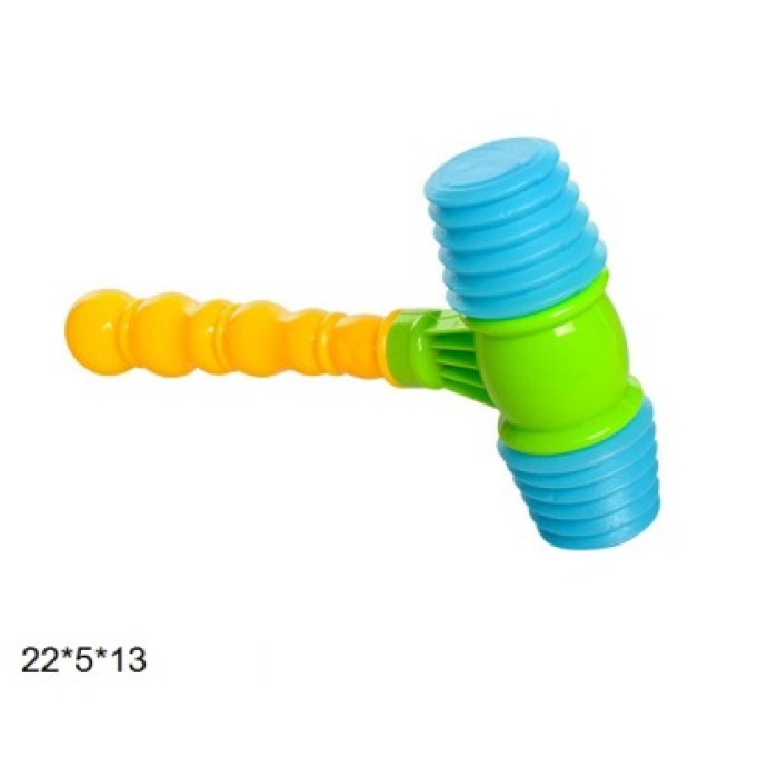 Молоточок звук, мікс кольорів, в сітці, 22,5-12-4см /276/