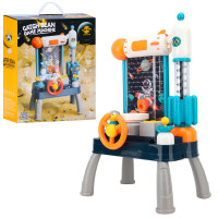 Автотренажер космос, стіл 37-26-в57см, руль, музика, світло, рухливі деталі, кульки, на бат-ці, в кор-ці, 33,5-41,5-16см /12/