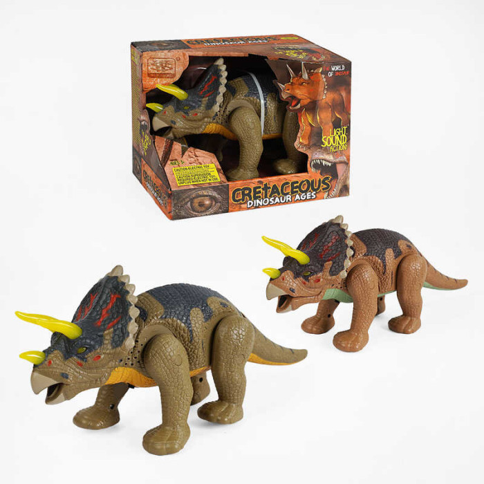 Динозавр 35 см, ходить, підсвічування, звук, 2 види, в кор. /24-2/